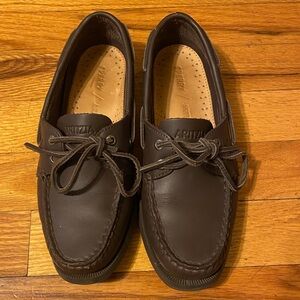 Aritzia Sperry Boat Shoes Size 6 Rich Mocha Like New Worn Once Sold Out Online
